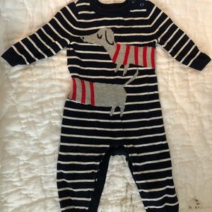 Baby Gap Footless Knitted Dog One Piece